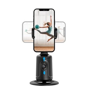 RIEIEK auto recognizes and Tracks Mobile Phone tripods, intelligently rotates 360-degree Shooting Phone Stand, and Does not Require APP to Start Gestures with one-Click Facial Tracking Gimbal