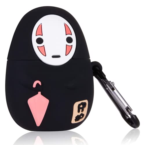 JERDF for Airpod 2/1 Case - Umbrella Faceless, Cute Anime3D Cartoon Design for Airpods 1/2 Silicone Cover for Girls Boys Teen (Umbrella Faceless)