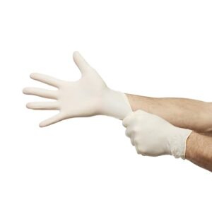 Trilon 2000 PF with MC3 Vinyl Exam Gloves, Powder-Free, Latex-Free, Non-Sterile Medical Gloves - Ivory, Size XL, 100 Count, 1 Box