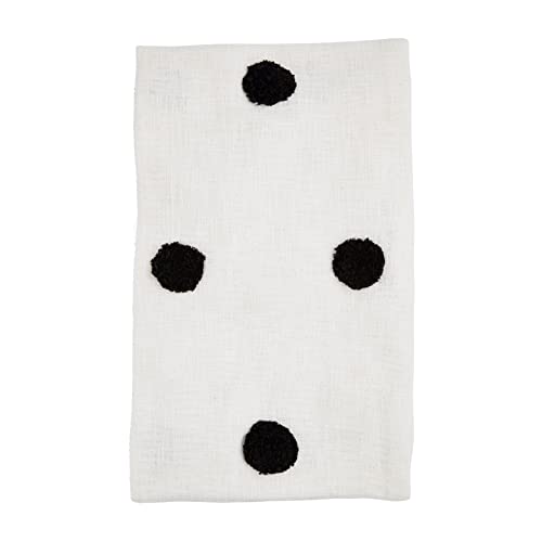 Mud Pie Tufted Dot Throws, Cream, 60" x 50"