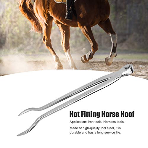 AUHX Fitting Horse Hoof, High Strength High Performance High Temperature Resistance Hot Fitting Tong Horse Hoof for Harness Tools for Iron Tools