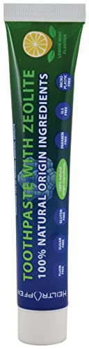 Zeolite Toothpaste | 2.5 fl oz - 75 ml | Fluor-Free | 100% Natural Origin Ingredients | 15% Natural Mineral Zeolite | Heiltropfen®