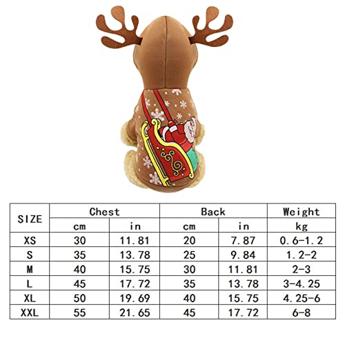 Pet Clothes for Cats Fall and Winter Christmas Festival Turns Into Milu Deer Pet Hoodies for Medium Dogs Winter Hoodie Sweatshirts Warm Coat