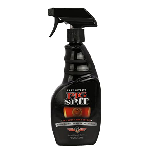 Pig Spit Fast Detail 16oz Fast Mirror Shine with Professional Detailer Protection Spray Quickly Applies in Minutes