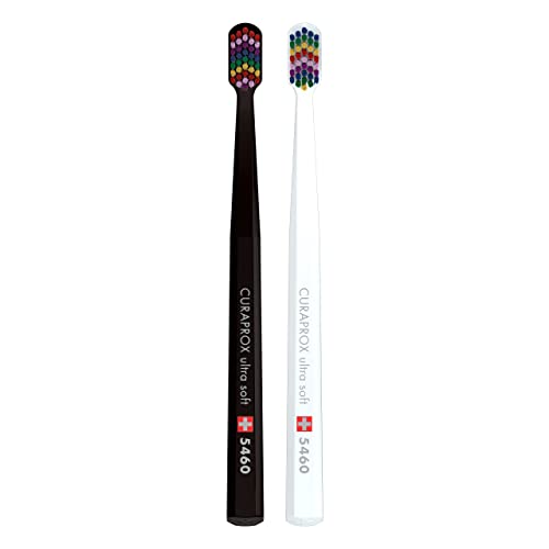 Curaprox CS 5460 Ultra-Soft Toothbrush, Happy Lil Teeth Special Edition, Pack of 2