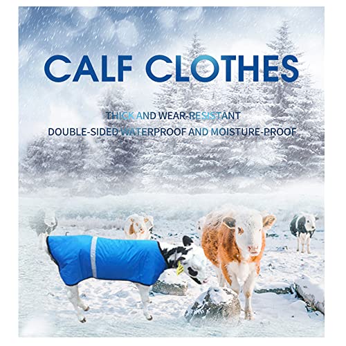 Calf Blanket Calves Warm Clothes Calf Saver Coat Warmming Jacket Vest Keep Cow Goat Warm Thickend Windproof Belly Protection Large Size 1PCS