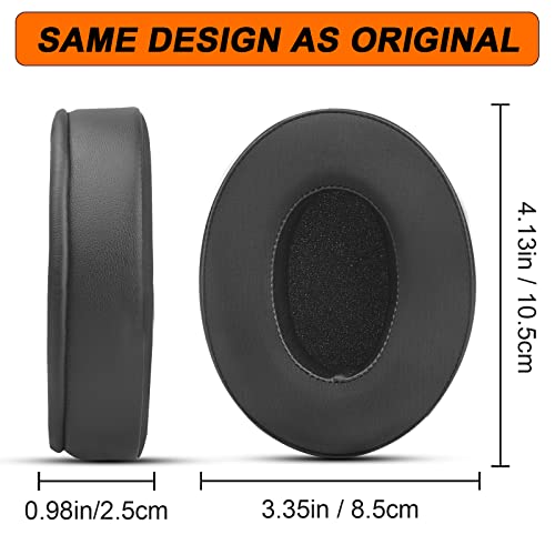 Replacement Earpads Cushions for HyperX Cloud/Alpha/Flight/Stinger Earpads Replacement, Ear Cushions for Sony MDR-7506/V6/V7/CD900ST, Also Fit for Steelseries Arctis & More, Cooling Gel Fabric