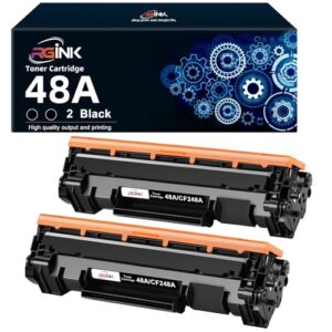 rgink compatible toner cartridge replacement for hp 48a toner cartridge black for cf248a with hp laserjet pro m15w m29w m28w m15a m16a m16w mfp m29a m29w m30w m31w printer (2 pack)