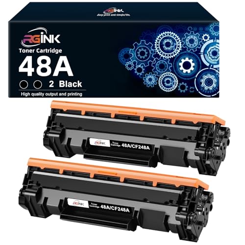 RGiNK Compatible Toner Cartridge Replacement for HP 48a Toner Cartridge Black for CF248A with HP Laserjet Pro M15w M29w M28w M15a M16a M16w MFP M29a M29w M30w M31w Printer (2 Pack)