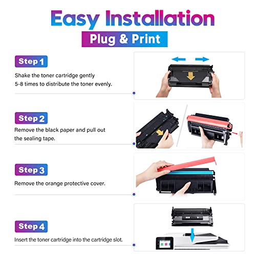 ONLYU Compatible Toner Cartridge Replacement for HP 89X CF289X 89A CF289A for HP Laserjet Enterprise M507X M507dng M507 M507n M507dn MFP M528 M528c M528z M528dn Series ((with Chip 1 Black Pack)