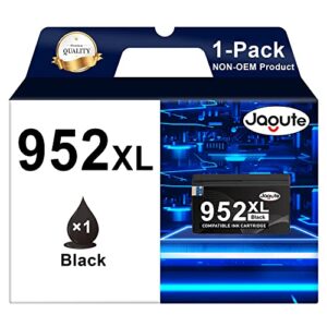 jagute 952xl black ink cartridge replacement for hp 952 xl ink work with hp officejet pro 8710 8720 7740 7720 8210 8715 8725 8740 8702 8216 8730 ink printer