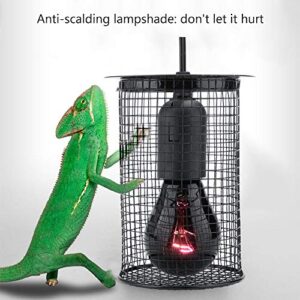 plplaaoo Square Reptile Protection Lampshades, Reptile Anti Scald Lamp Cover, Reptile Heater Lamp Guard, Lampshade Mesh Cover, Reptile Lamp Cover for Reptile Lizards Spider Scorpion