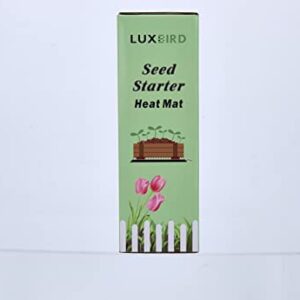 LUXBIRD 2 Pack Seedling Heating Mat for Seed Starting, 10”x 20.75” Durable Waterproof Warm Hydroponic Heating Pad for Indoor Plants Germination, IP67, MET Standard
