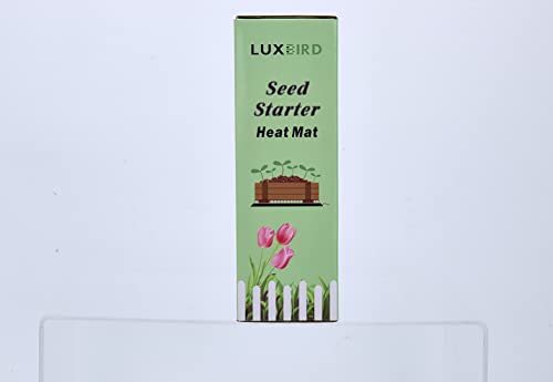 LUXBIRD 2 Pack Seedling Heating Mat for Seed Starting, 10”x 20.75” Durable Waterproof Warm Hydroponic Heating Pad for Indoor Plants Germination, IP67, MET Standard