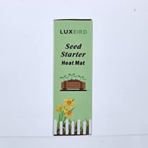 LUXBIRD 2 Pack Seedling Heating Mat for Seed Starting, 10”x 20.75” Durable Waterproof Warm Hydroponic Heating Pad for Indoor Plants Germination, IP67, MET Standard