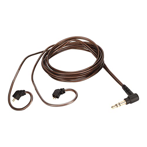 Jopwkuin Headphone Cable, Replacement Noise Reduction Flexible Headphone Sound Cable OFC Core Stylish with Mic for CCA for QDC for KZ