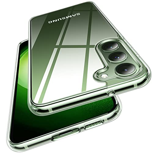 TORRAS Diamond Clear Compatible for Samsung Galaxy S23+ Plus Case 6.6 inch, Non-Yellowing, Shockproof Protective Military Grade Drop Tested, Hard Back Slim Thin Clear Case for S23 Plus 2023, Clear