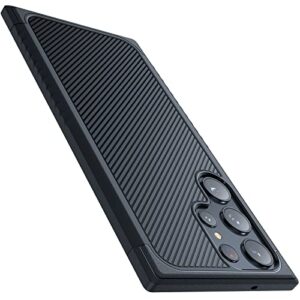 TORRAS Samsung Galaxy S23 Ultra Non-Slip Grip Case - Military Grade, Slim, Shockproof, Anti-Fingerprint, Matte Black
