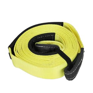 aikosin 3 inch x 30 ft 100% nylon recovery snatch strap heavy duty (30,000lbs) off road towing and recovery recovery strap winch tree saver strap