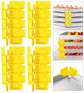 wxj13 12 pcs tray stackers for harvest right freeze dryer trays accessories freezer dividers(yellow)