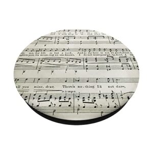 Vintage Music Notes PopSockets Swappable PopGrip