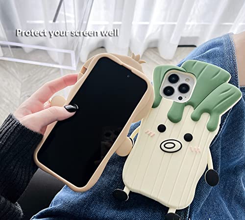 JIATAY Case for iPhone 12 Pro Max Case Silicone Cute, Camera Lens Protector Design Kawaii Bear 3D Thick Case Protective Cover Compatible with iPhone 12 Pro Max (Onion)