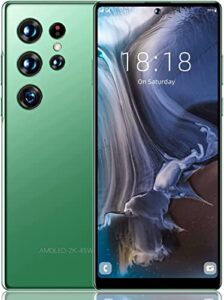 echoamo 5g unlocked cell phones，4g+128gb dual sim smartphones, 6.8inches waterdrop screen c21 unlocked mobile telefono, android unlocked phone 24+48 mp | 5000mah | fingerprint lock & face id (green)
