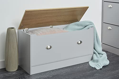 House and Homestyle Storage box in Grey & Oak