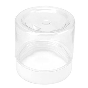 NINGWAAN 60 PACK 2oz Plastic Containers Jars with White Lids, 60ml Clear Containers, Wide-Mouth Mini Refillable Empty Jars for DIY, Beads, Art Crafts