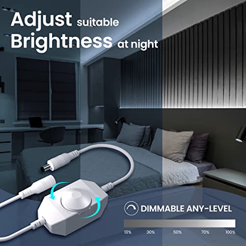 TJOY 16.4 Ft White Strip Lights+50 ft LED Strip Lights with 44 Key Remote (44 Key Remote Control +25ft x2+Indoor only)