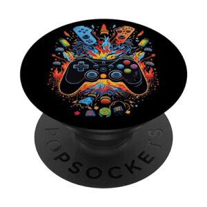 gamer aesthetic graphic gaming video games boys teens kids popsockets standard popgrip