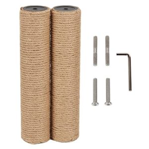 neumiharo 9.8" to 21.7" 25cm to 55cm m8 m10 scratching post replacement jute pole for cat tree (m8, 13.8in/35cm)