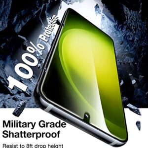 UltraGlass Only for Samsung Galaxy S23 Screen Protector [Military SGS Shatterproof] Fingerprint Compatible for Samsung Galaxy S23 Tempered Glass [UNBREAK TOP 9H Glass & Longest Durable] 2 Packs