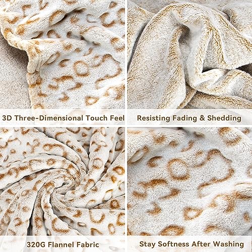 ZHIKU Warm Blanket Throw Soft Fleece Blankets Throw Blanket Lightweight 50"×60"