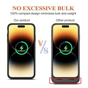 Battery Case for iPhone 14 Pro Max, Newest 10800mAh Portable Protective Charging Case with Wireless Charging Compatible with iPhone 14 Pro Max (6.7 inch) Battery Pack Charger Case with Carplay (Black)