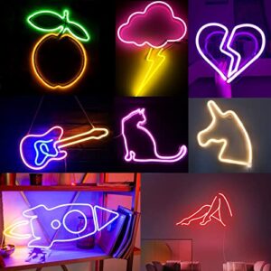 hyrion Dynamic Neon Rope Lights 16.4ft Outdoor Waterproof Cuttable RGBIC Rope Lights with Music Sync, DIY Design, Works with Bluetooth APP, Led Strip Lights for Wall Decor Bedroom Living Game Room