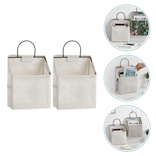 Cabilock 2pcs Hanging Storage Bags Home Sundries Organizer Door Hanging Organizers