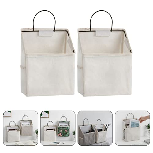 Cabilock 2pcs Hanging Storage Bags Home Sundries Organizer Door Hanging Organizers