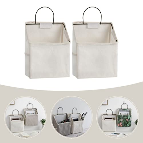 Cabilock 2pcs Hanging Storage Bags Home Sundries Organizer Door Hanging Organizers