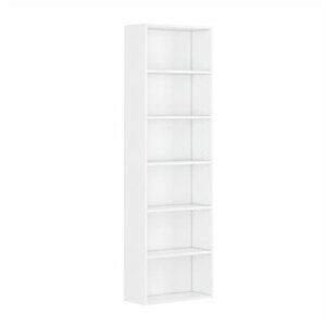 wahey bookcase, 6-tier adjustable open storage shelf display bookshelf, hofb004