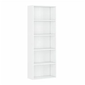 wahey bookcase, 5-tier adjustable open storage shelf display bookshelf, hofb003