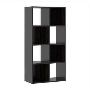 wahey bookcase, 8 cube open storage organizer display bookshelf, hofb008