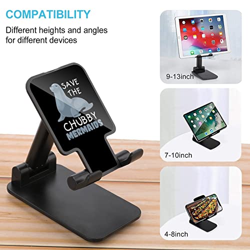 Save The Manatee Foldable Desktop Cell Phone Holder Portable Adjustable Stand for Travel Desk Accessories