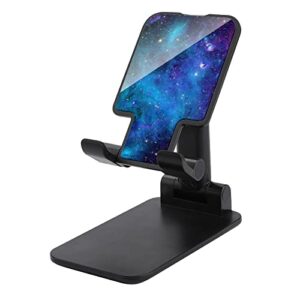 space galaxy foldable desktop cell phone holder portable adjustable stand for travel desk accessories
