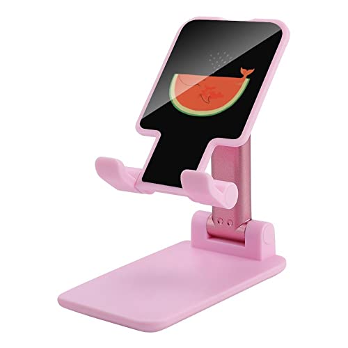 Funny Watermelon Whale Foldable Desktop Cell Phone Holder Portable Adjustable Stand for Travel Desk Accessories