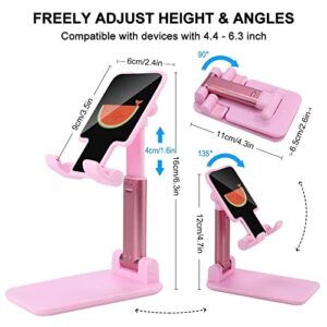 Funny Watermelon Whale Foldable Desktop Cell Phone Holder Portable Adjustable Stand for Travel Desk Accessories