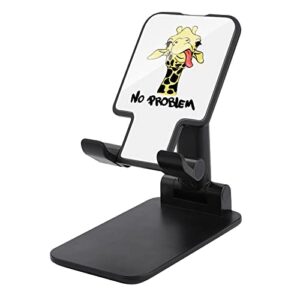 funny giraffe foldable desktop cell phone holder portable adjustable stand for travel desk accessories