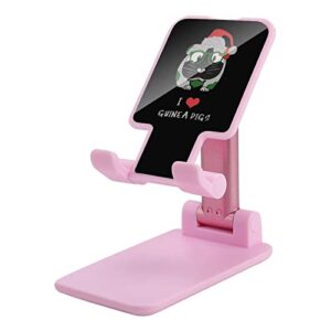 guinea pig foldable desktop cell phone holder portable adjustable stand for travel desk accessories