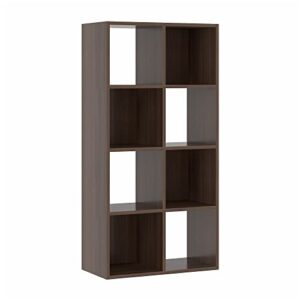 wahey bookcase, 8 cube open storage organizer display bookshelf, hofb008
