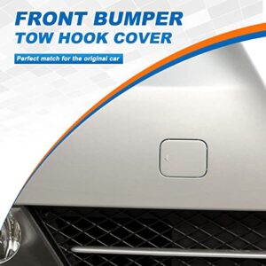 CZShiYue Front Bumper Tow Hook Cover Towing Eye Cap Fit for BMW E60 E61 2008 2009 2010 535i 550i 528i 51117184708 (White, Right Passenger Side)